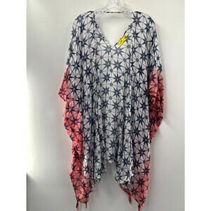 Roberta Roller Rabbit Women's Multicolor Cotton Geometric Swim Coverup One Size